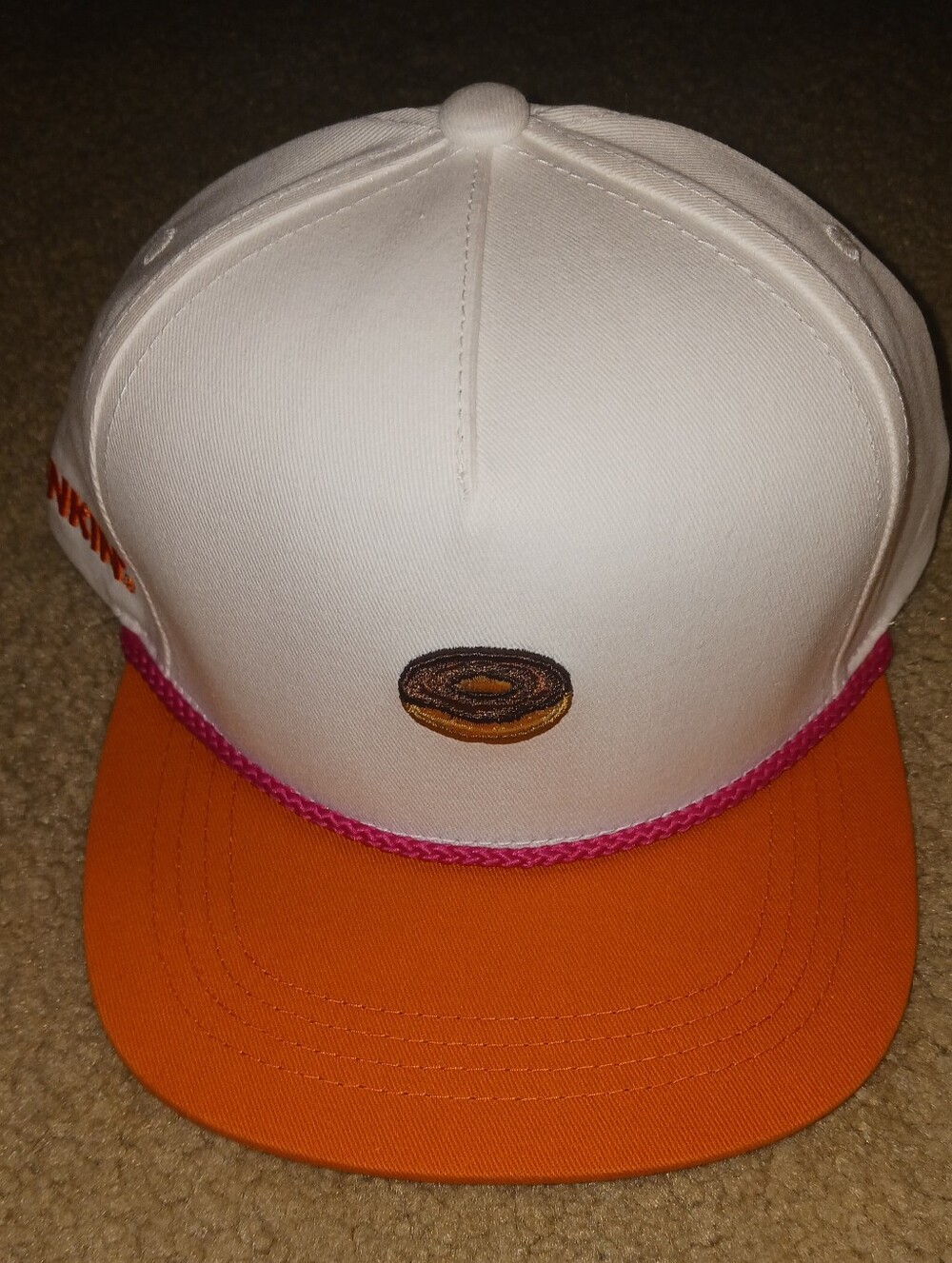 Official DUNKIN' snapback baseball cap - brand new, unworn, fresh merch. UNISEX